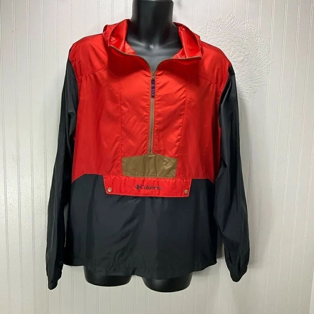 COLUMBIA Color-block 1/2 Zip Pullover Windbreaker